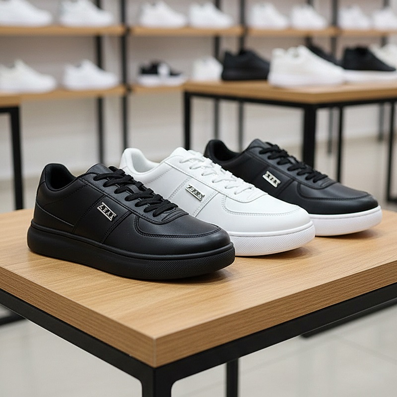 کفش تخت Zara مردانه مشکی زیره مشکی مدل Kiyan